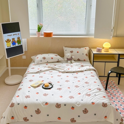 91家纺网 家纺一手货源 找家纺 （总）暖生活 2025新款冰激淋凉感丝夏被系列