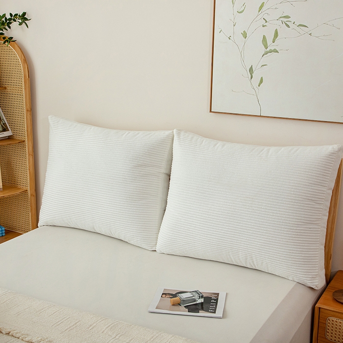 91家纺网 家纺一手货源 找家纺 （总）沐沐家纺 2026新款灯芯绒立体面包枕