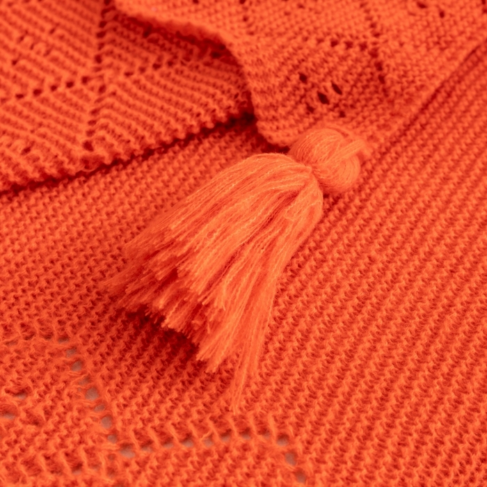 91家纺网 家纺一手货源 找家纺 （总）肖恩毯业 2025新款鹿毛绒针织毯纯色素色螺纹镂空苏头北欧毛毯复古沙发毯休闲毯子