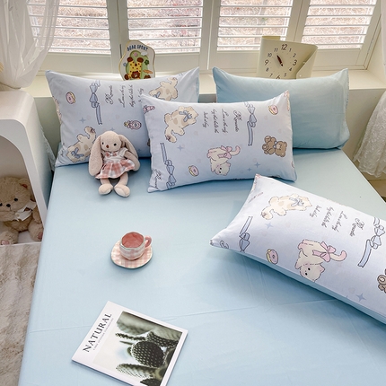 91家纺网 家纺一手货源 找家纺 （总）宜家坊 2025新款全棉13070单床单床笠纯棉单品枕套床笠床单（有预缩尺寸 售后无忧 免费提供买家秀）