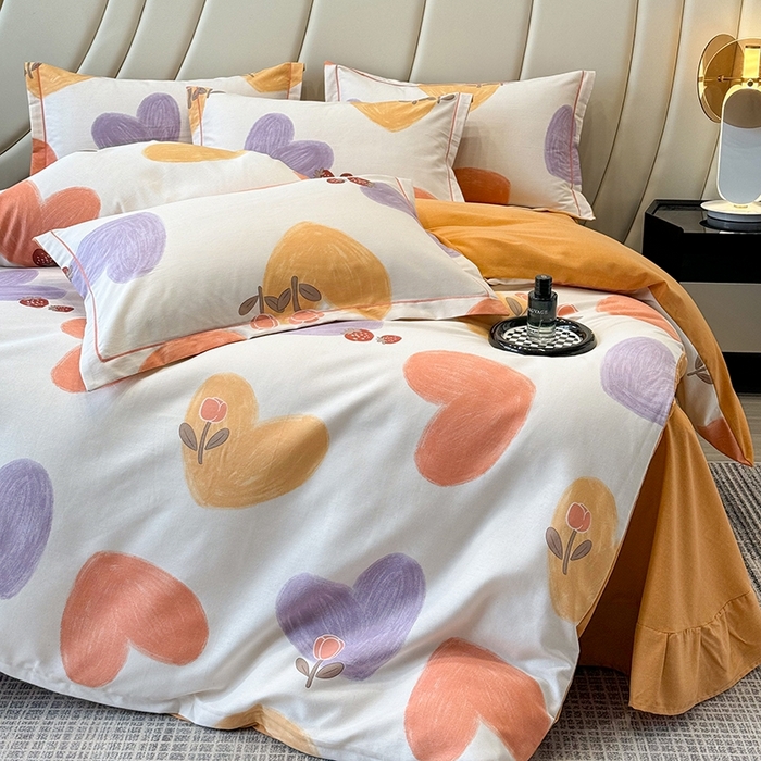 91家纺网 家纺一手货源 找家纺 海洋家纺 2025新款全棉磨毛四件套 佳丽斯