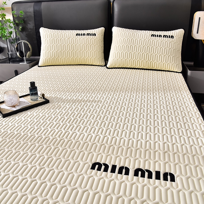 91家纺网 家纺一手货源 找家纺 炫拼家纺 2025新款平铺款乳胶凉席-minmin minmin玉石白