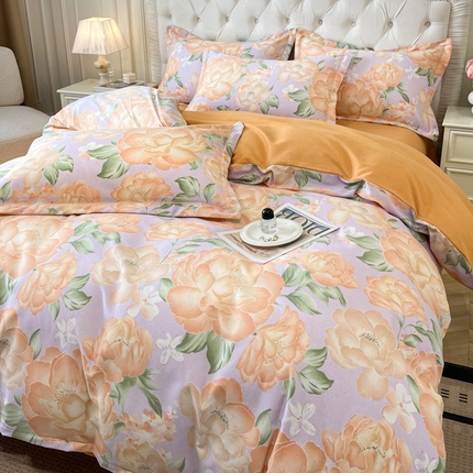 91家纺网 家纺一手货源 找家纺 （总）海洋家纺 2025新款全棉磨毛四件套