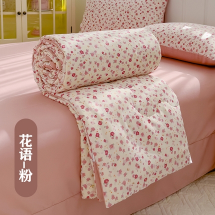 91家纺网 家纺一手货源 找家纺 （总）弗苓家纺 2025 A类有氧针织双层纱夏被四件套直播爆款