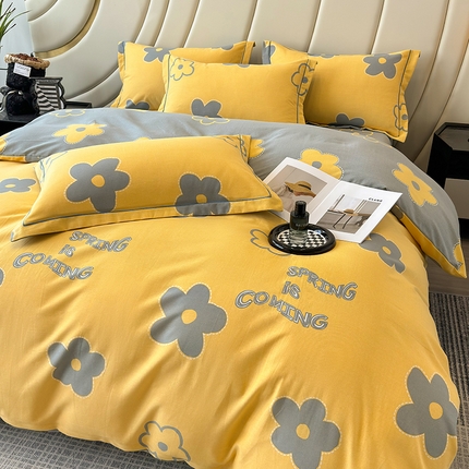 91家纺网 家纺一手货源 找家纺 （总）海洋家纺 2025新款全棉磨毛四件套