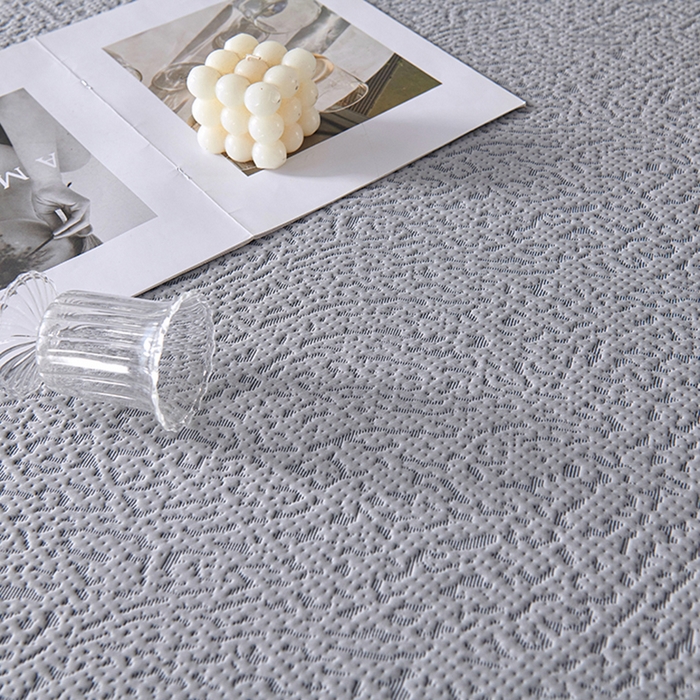 91家纺网 家纺一手货源 找家纺 青雅席业 2025新款7A抗菌母婴级纯乙纶PE刺绣凉感丝豆豆席床单款 肌理纹-灰