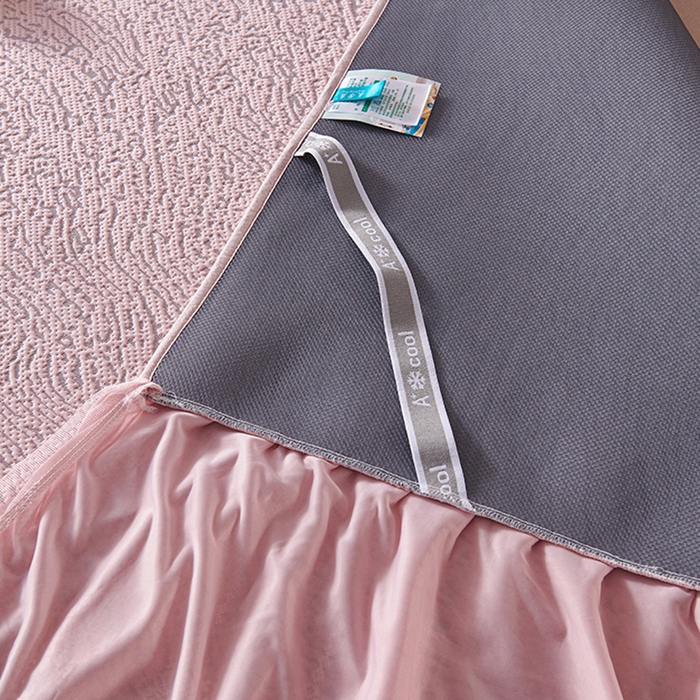 91家纺网 家纺一手货源 找家纺 （总）青雅席业 2025新款7A抗菌母婴级纯乙纶PE刺绣凉感丝床单款