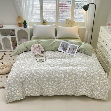 宜家坊 2025全棉13070单被套印花小清新卡通碎花纯棉单品被套枕套（有预缩售后无忧 免费提供买家秀） 木棉花