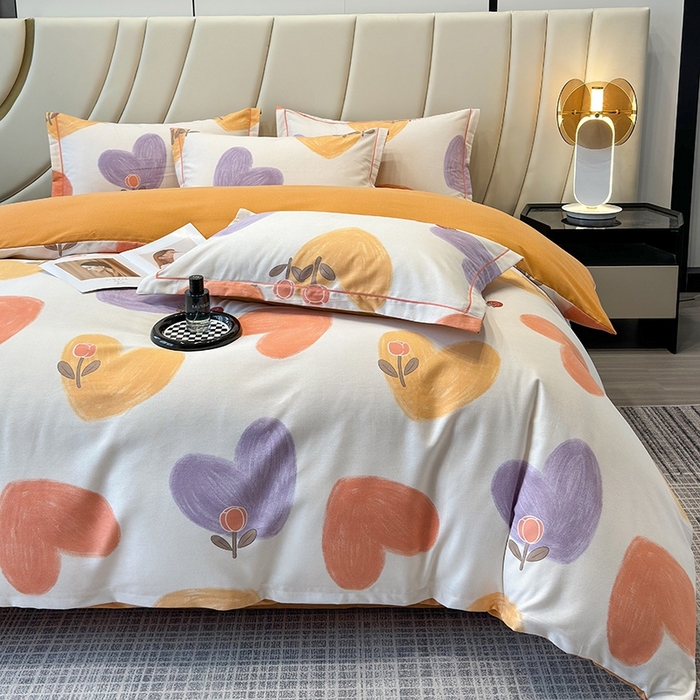 91家纺网 家纺一手货源 找家纺 海洋家纺 2025新款全棉磨毛四件套 佳丽斯