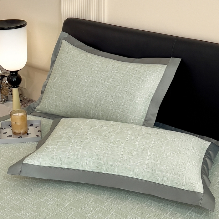 91家纺网 家纺一手货源 找家纺 卡初家居（原微来）2025新款超柔凉感冰丝凉席 清新绿-床席