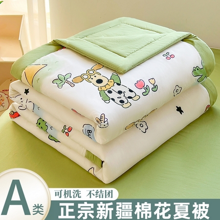 91家纺网 家纺一手货源 找家纺 （总）晓时候 2025新款水洗棉夏被新疆棉花被印花夏凉被空调被薄被子