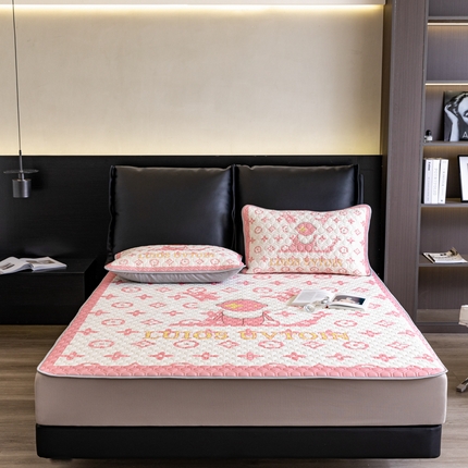 91家纺网 家纺一手货源 找家纺 摩卡（乐趣） 2025新品乳胶凉席 太阳花粉