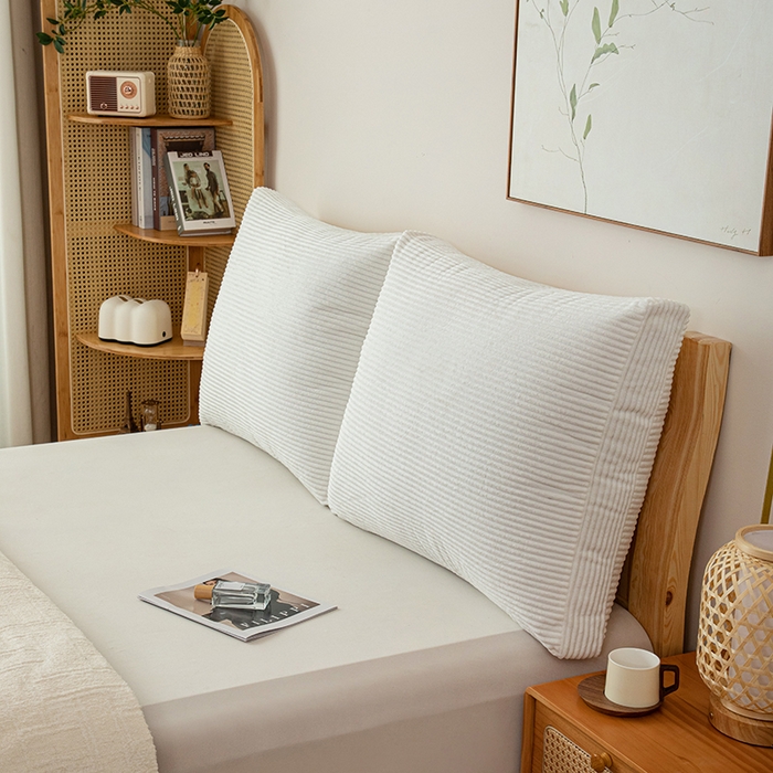 91家纺网 家纺一手货源 找家纺 （总）沐沐家纺 2026新款灯芯绒立体面包枕