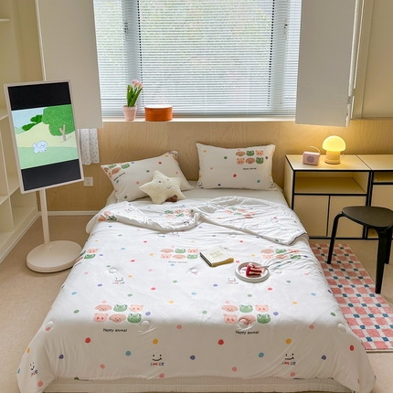 91家纺网 家纺一手货源 找家纺 暖生活 2025新款冰激淋凉感丝夏被系列