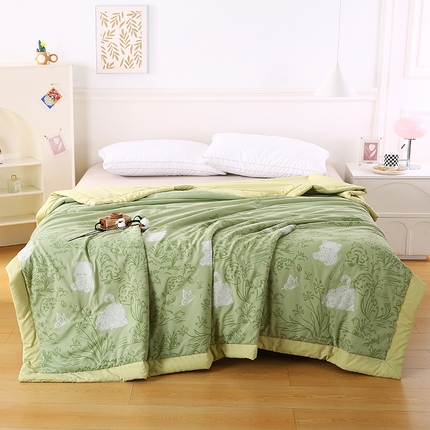 91家纺网 家纺一手货源 找家纺 （总）欧朵家纺 2025新款A类奶小棉立体印花夏被