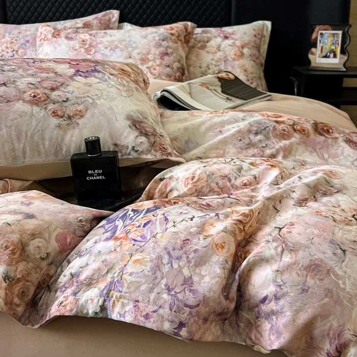 91家纺网 家纺一手货源 找家纺 仟网汇 2025新款棉代尔轻奢系列四件套 温蒂