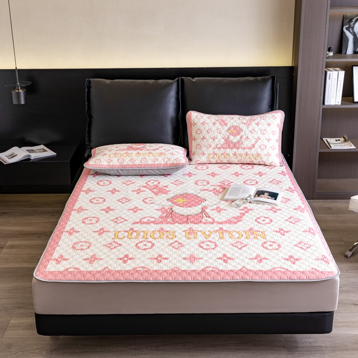 91家纺网 家纺一手货源 找家纺 摩卡（乐趣） 2025新品乳胶凉席 太阳花粉