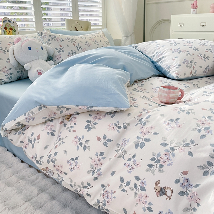 91家纺网 家纺一手货源 找家纺 （总）宜家坊 2025新款全棉13070单床单床笠纯棉单品枕套床笠床单（有预缩尺寸 售后无忧 免费提供买家秀）