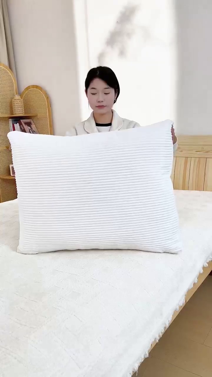 91家纺网 家纺一手货源 找家纺 （总）沐沐家纺 2026新款灯芯绒立体面包枕