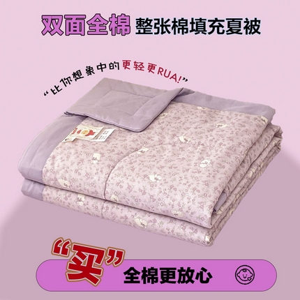 91家纺网 家纺一手货源 找家纺 （总）丫丫家纺2025全棉夏被碎花卡通小清新简约纯棉夏凉被夏被四件套三件套风格三
