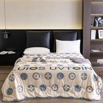 91家纺网 家纺一手货源 找家纺 摩卡（乐趣） 2025新款春夏新款夏凉被 冰激凌大豆夏被 摩登