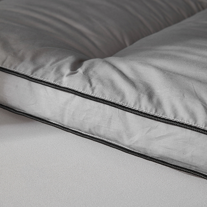 91家纺网 家纺一手货源 找家纺 丽诺床垫 2025新款全棉纯棉防螨软床垫-风格一 全棉软床垫酒店风5cm灰色