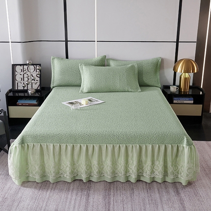 91家纺网 家纺一手货源 找家纺 （总）青雅席业 2025新款7A抗菌母婴级纯乙纶PE刺绣凉感丝床单款