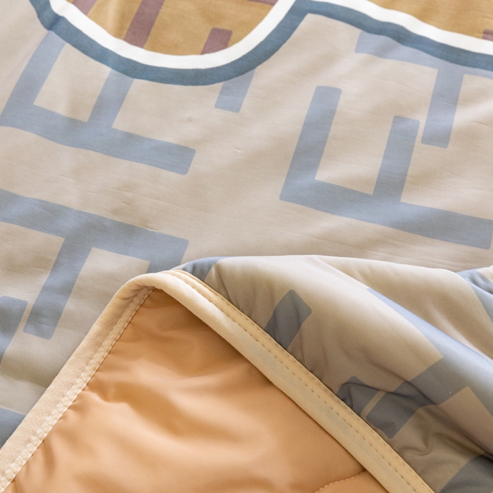 91家纺网 家纺一手货源 找家纺 摩卡（乐趣） 2025新款春夏新款夏凉被 冰激凌大豆夏被 咔芬