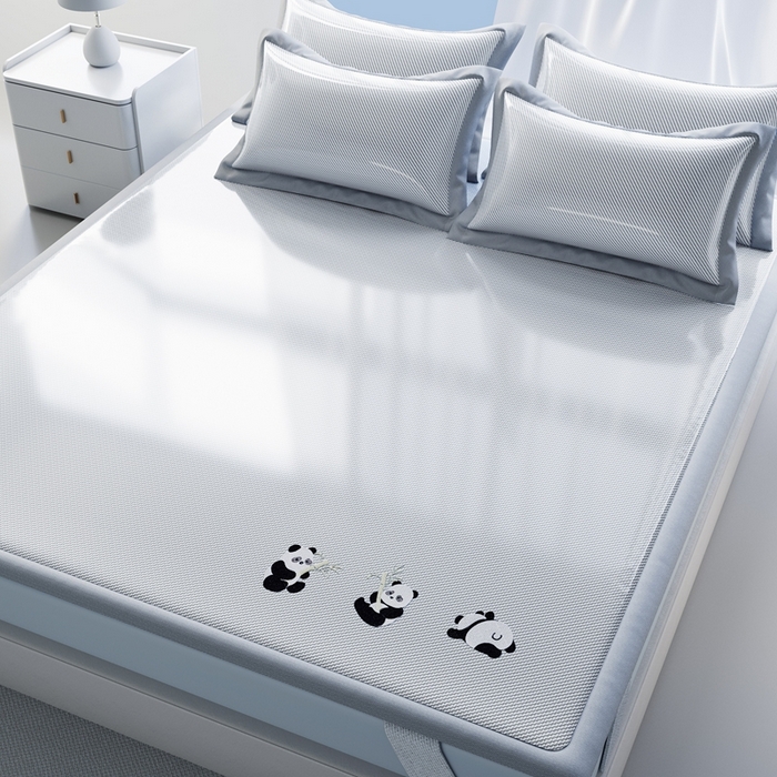 91家纺网 家纺一手货源 找家纺 （总）卡初家居（原微来）2025新款凉感冰丝藤席-白熊日记