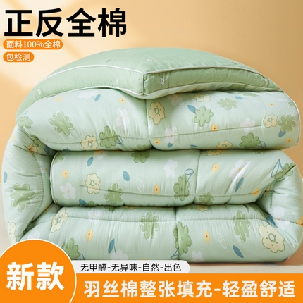91家纺网 家纺一手货源 找家纺 （总）帕拉美拉 2025新款100%全棉小清新立体冬被学生被子被芯