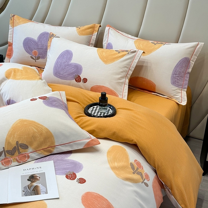 91家纺网 家纺一手货源 找家纺 海洋家纺 2025新款全棉磨毛四件套 佳丽斯