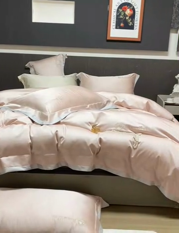 91家纺网 家纺一手货源 找家纺 （总）U品汇 2025新款60支双股120s天丝棉提花莱赛尔纤维刺绣花四件套纯棉全棉凉感丝滑（罗宾）