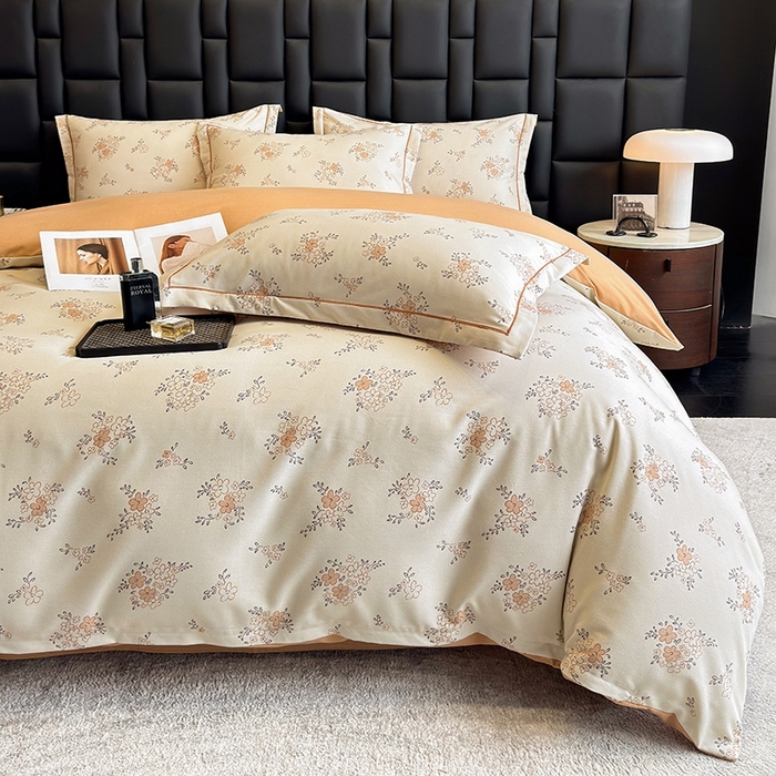 91家纺网 家纺一手货源 找家纺 海洋家纺 2025新款全棉磨毛四件套 含香