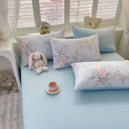 91家纺网 家纺一手货源 找家纺 （总）宜家坊 2025新款全棉13070单床单床笠纯棉单品枕套床笠床单（有预缩尺寸 售后无忧 免费提供买家秀）