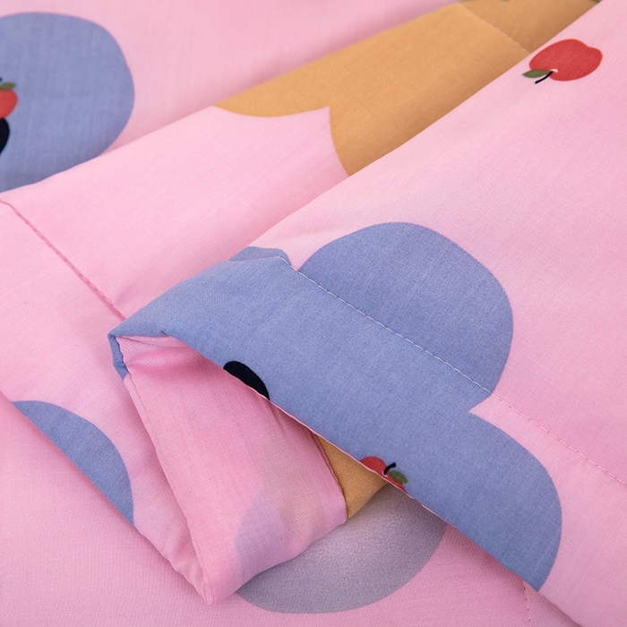 91家纺网 家纺一手货源 找家纺 天瑜 2024新款棉绸苏香绸舒香绸夏被人造棉夏凉被 熊猫粉