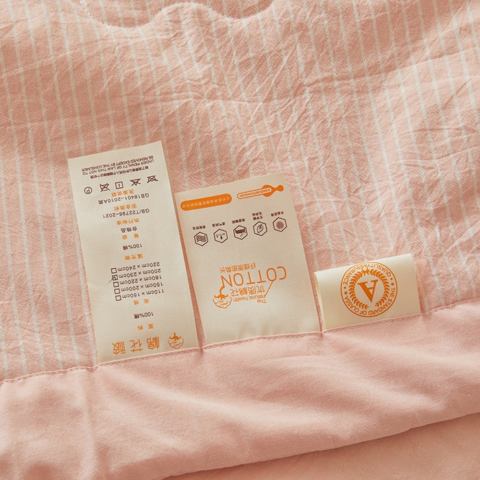 91家纺网 家纺一手货源 找家纺 招财星家纺 2025新款新疆棉花被夏被100%里外全棉棉花夏被无印风全棉色织水洗棉夏凉被空调被春秋被单人可机洗 简月