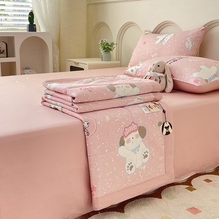 丫丫2025新款里外全棉棉花夏被风格2 童话镇