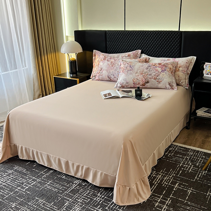 91家纺网 家纺一手货源 找家纺 仟网汇 2025新款棉代尔轻奢系列四件套 温蒂