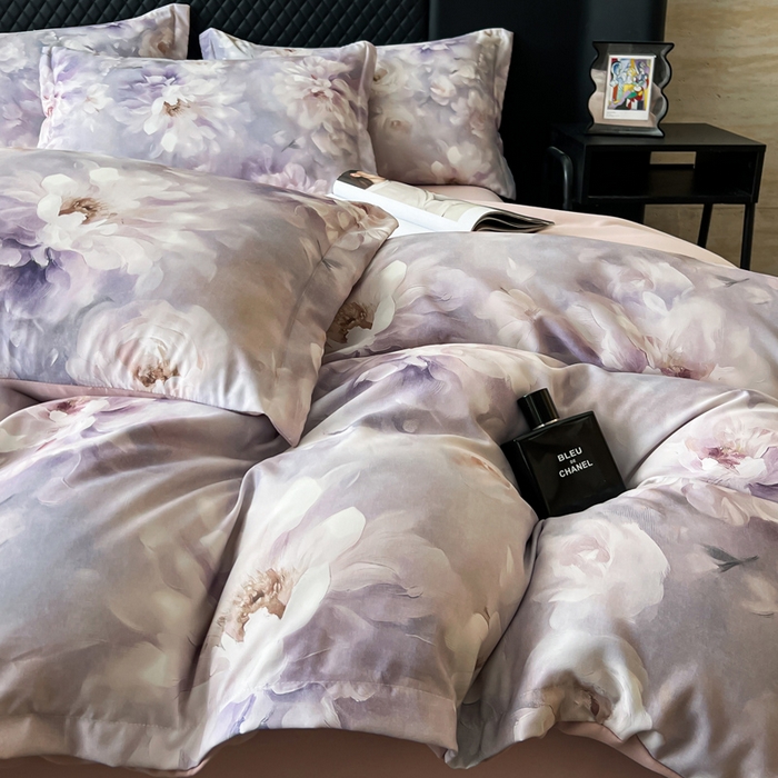 91家纺网 家纺一手货源 找家纺 仟网汇 2025新款棉代尔轻奢系列四件套 劳拉