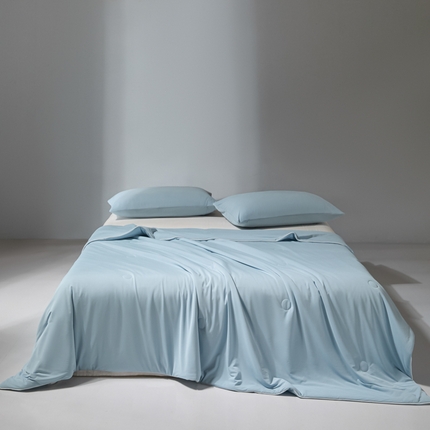 梦恬佳 2025新款高克重140g凉感丝冰丝仿锦氨夏凉被被子被芯 旷野-星空蓝