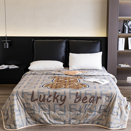 91家纺网 家纺一手货源 找家纺 摩卡（乐趣） 2025新款春夏新款夏凉被 冰激凌大豆夏被 咔芬