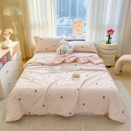 91家纺网 家纺一手货源 找家纺 （总）五月家纺 2025新款四层纱多功能夏被 被子被芯