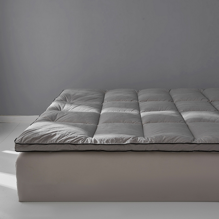 91家纺网 家纺一手货源 找家纺 丽诺床垫 2025新款全棉纯棉防螨软床垫-风格一 全棉软床垫酒店风10cm灰色