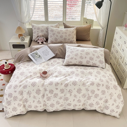 91家纺网 家纺一手货源 找家纺 （总）宜家坊 2025全棉13070单被套印花小清新卡通碎花纯棉单品被套枕套（有预缩售后无忧 免费提供买家秀）