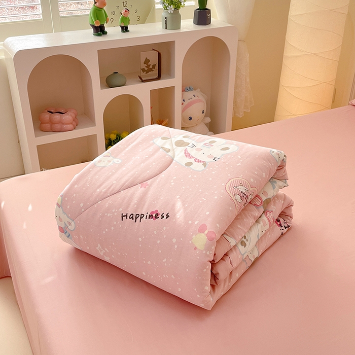 91家纺网 家纺一手货源 找家纺 丫丫2025新款里外全棉棉花夏被风格2 童话镇