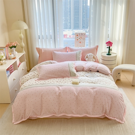 91家纺网 家纺一手货源 找家纺 （总）五月家纺 2025新款四层纱印花四件套