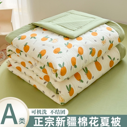 91家纺网 家纺一手货源 找家纺 （总）晓时候 2025新款水洗棉夏被新疆棉花被印花夏凉被空调被薄被子