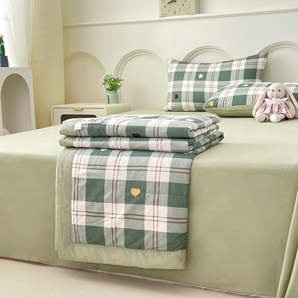 91家纺网 家纺一手货源 找家纺 （总）丫丫家纺2025全棉夏被碎花卡通小清新简约纯棉夏凉被夏被四件套三件套风格三