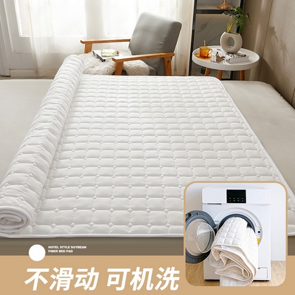 91家纺网 家纺一手货源 找家纺 （总）丽诺床垫 2025新款本色大豆纤维床褥