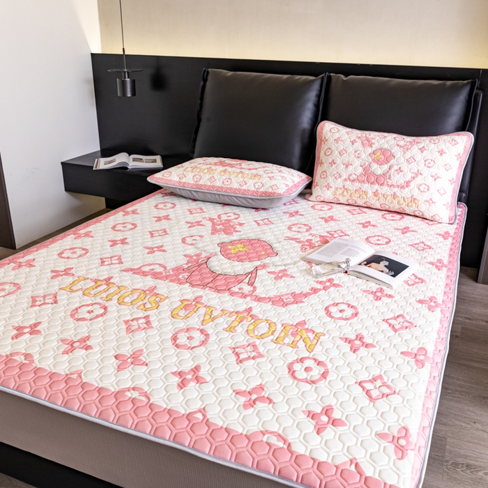 91家纺网 家纺一手货源 找家纺 摩卡（乐趣） 2025新品乳胶凉席 太阳花粉